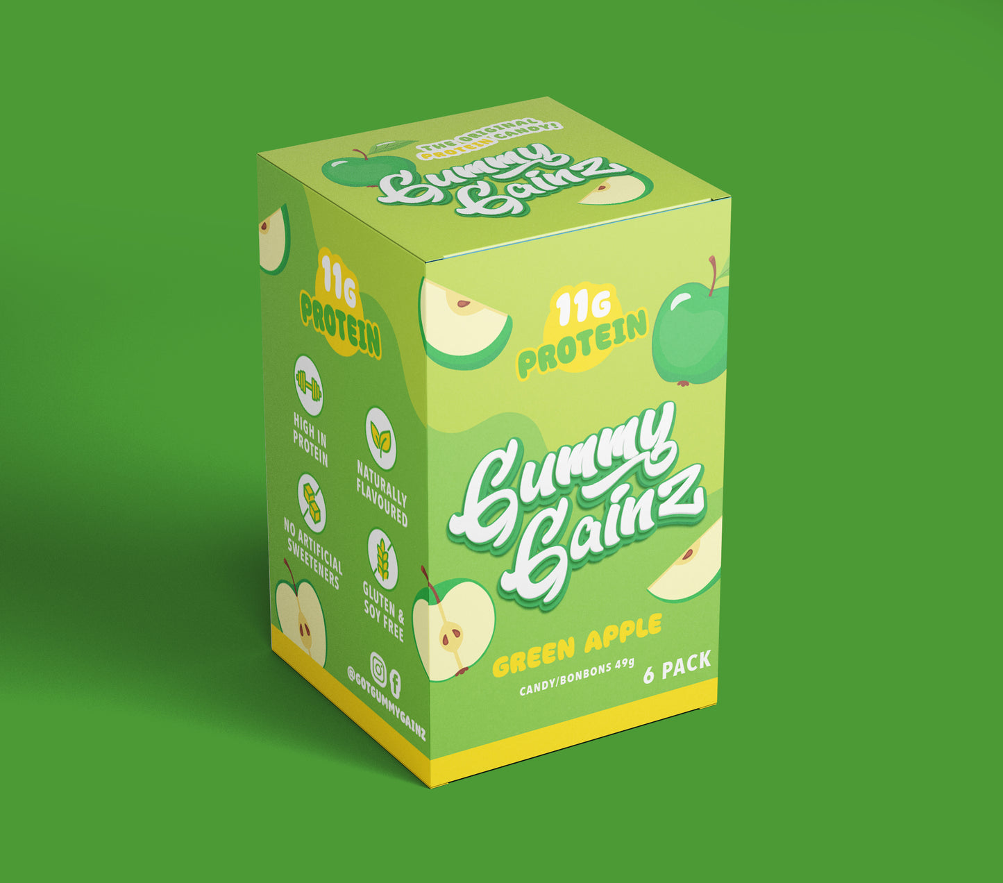 Green Apple Gummies 6 Pack