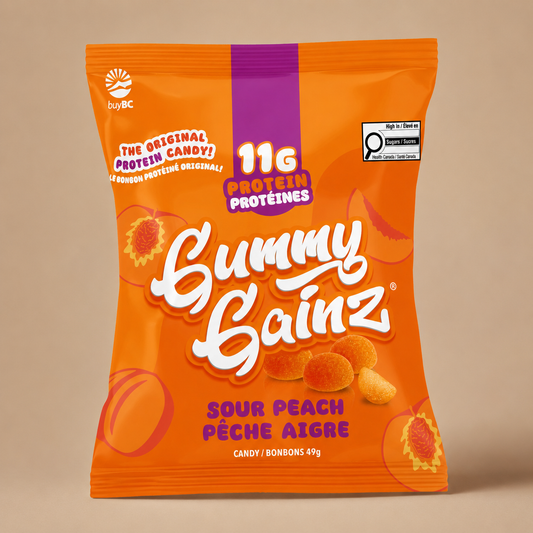 Sour Peach Protein Gummies 6 Pack
