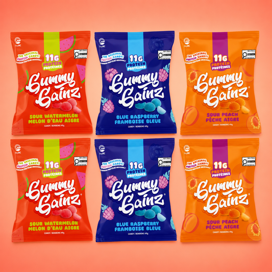 Assorted Flavours Protein Gummies 6 Pack