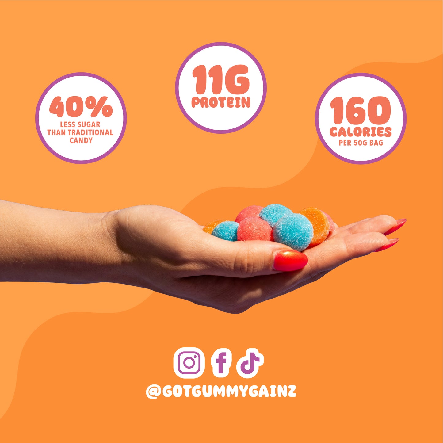 Sour Peach Protein Gummies 6 Pack