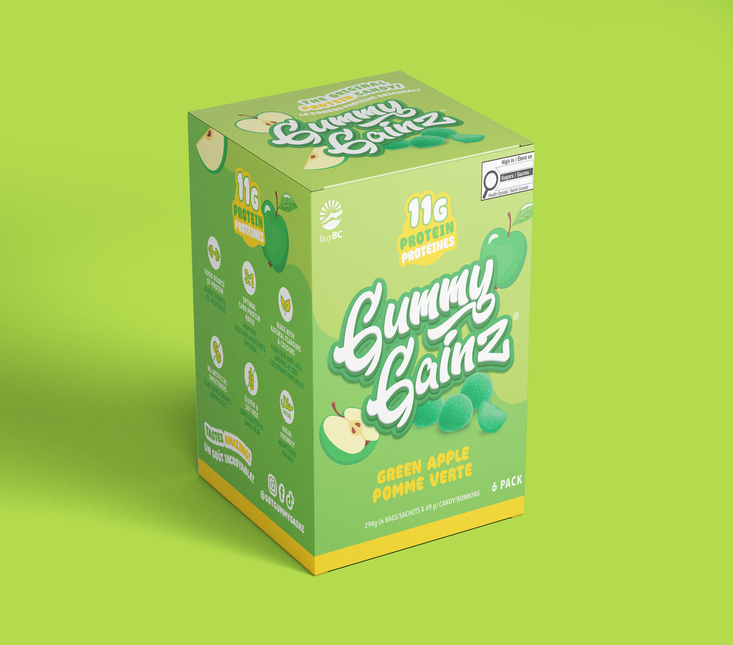 Green Apple Gummy Gainz bag