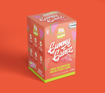 Sour Watermelon Gummy Gainz Package