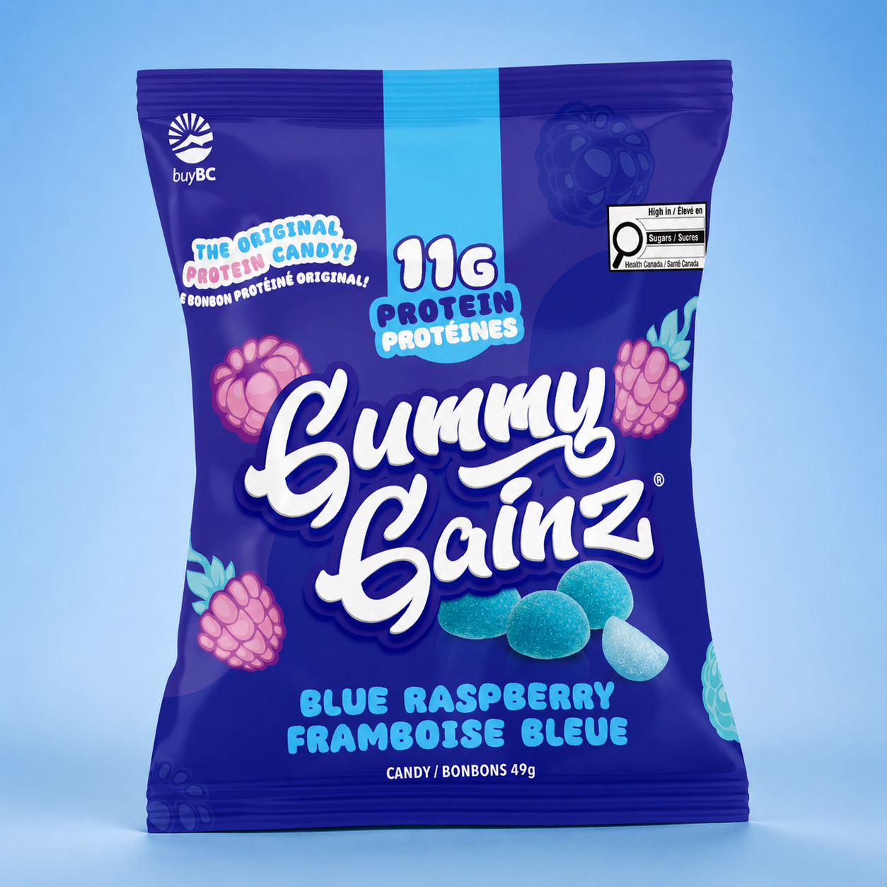 Blue Raspberry Protein Gummies 12 Pack