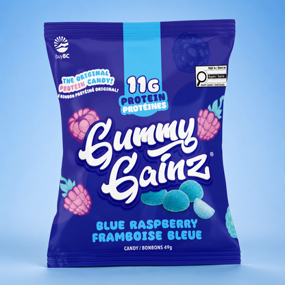 Blue Raspberry Protein Gummies 12 Pack