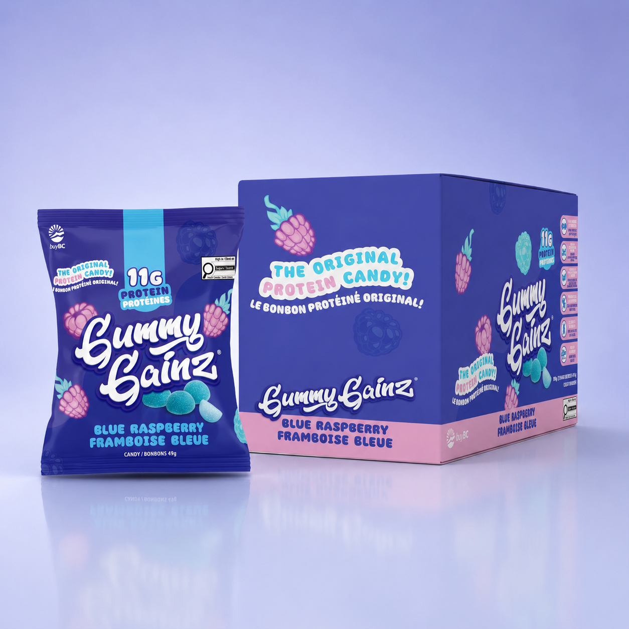 Blue Raspberry Protein Gummies 12 Pack