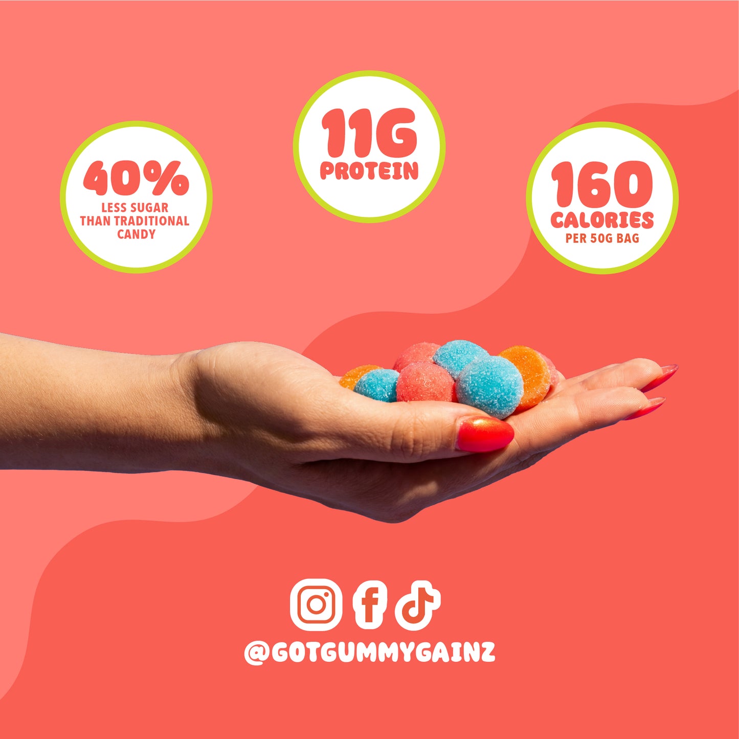 Sour Watermelon Protein Gummies 12 Pack