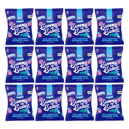 Blue Raspberry Protein Gummies 12 Pack
