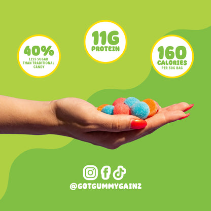 Green Apple Protein Gummies 12 Pack