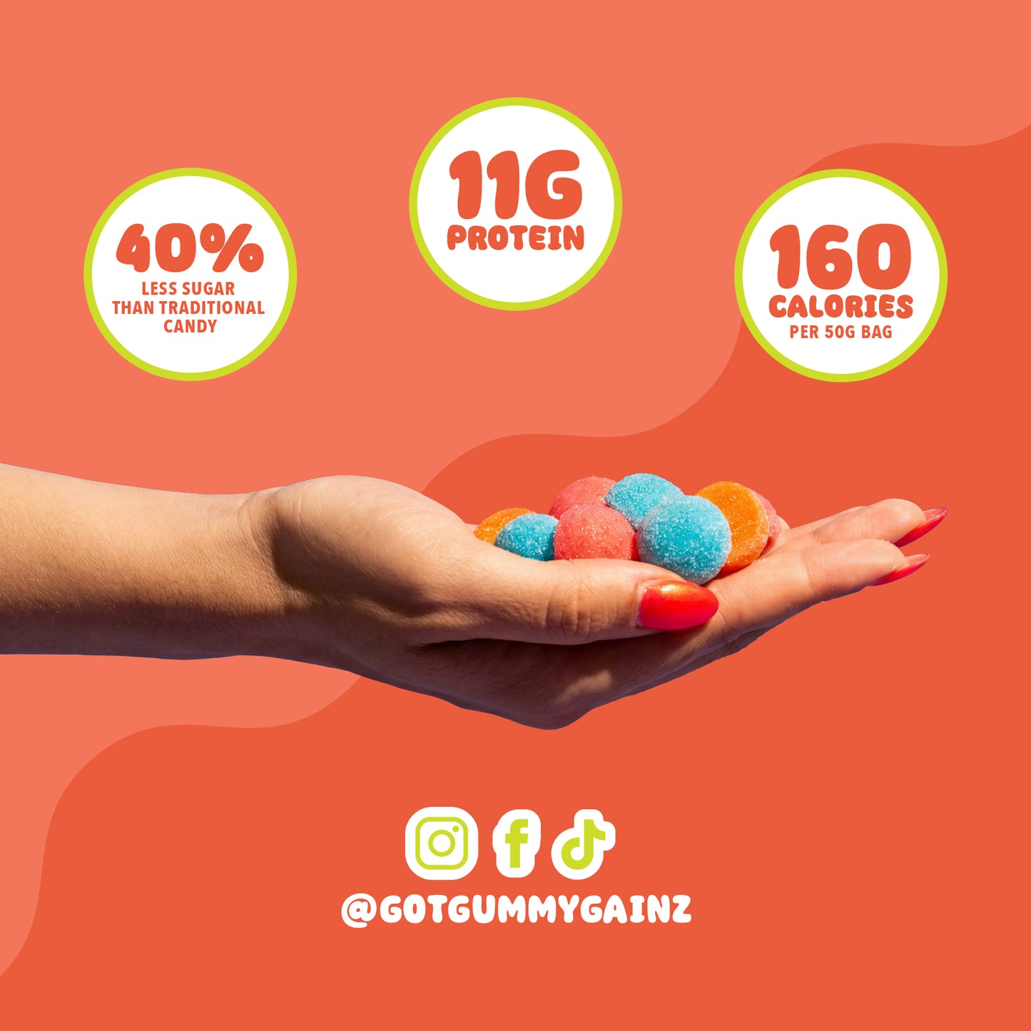 Assorted Flavours Protein Gummies 6 Pack