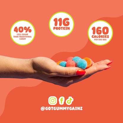 Assorted Flavours Protein Gummies 6 Pack