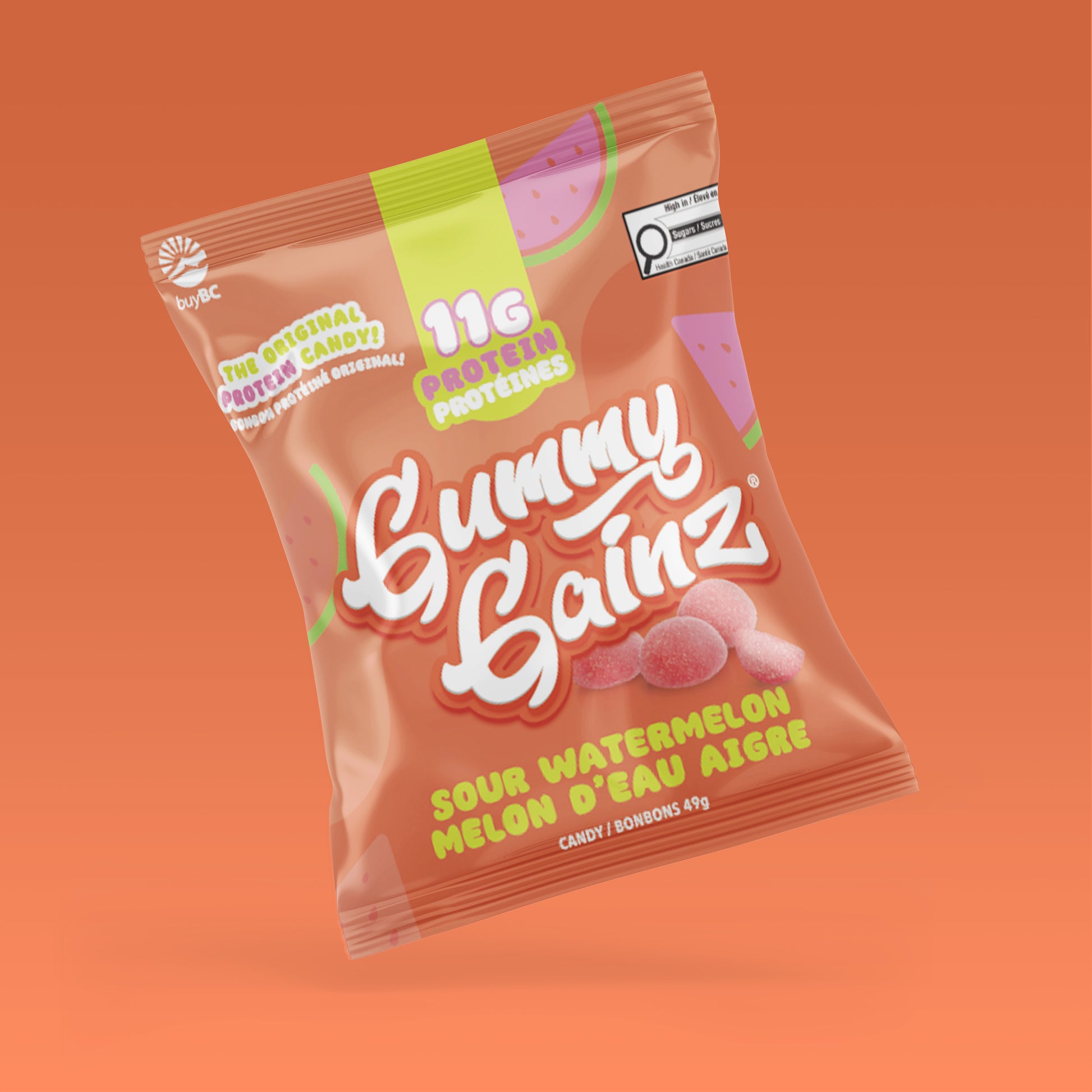 Sour Watermelon Gummy Gainz bag