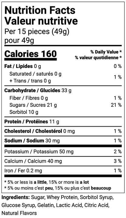 Sour Peach Protein Gummies 6 Pack