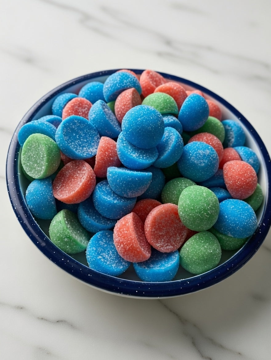 Gummy Gainz gummies in a small plate